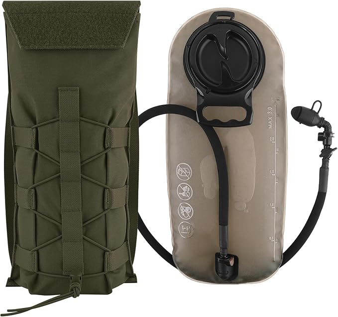 PETAC GEAR 1.5L / 3L Tactical Hydration Pack，Molle Carrier Pouch by PetacGear
