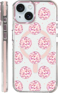 Case for iPhone 14 Plus/15 Plus, Disco Balls Pink Phone Case Design，for Women by Toulas