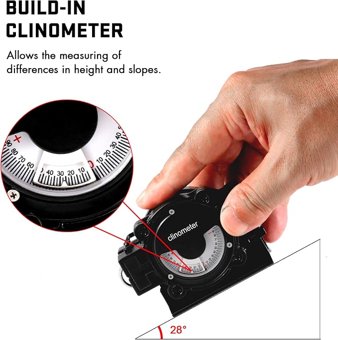 Eyeskey Multifunctional Military Sighting Navigation Compass Impact Resistant & - Image 5