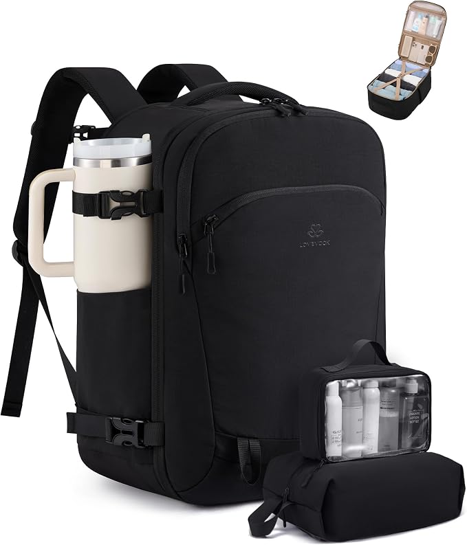 LOVEVOOK 50L Travel Backpack for Women, Airline Approved Carry On Backpack by LOVEVOOK