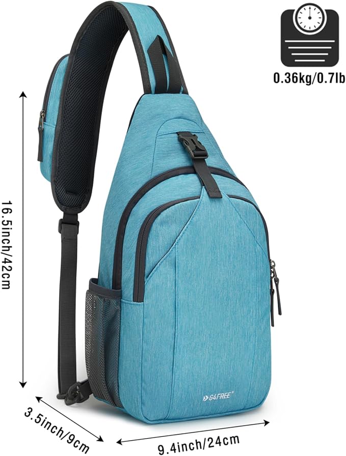 G4Free Sling Bag RFID Blocking Sling Backpack Crossbody Chest Bag Daypack - Image 3