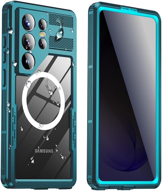 for Samsung Galaxy S26 Ultra Waterproof Case, Magnetic Heavy Duty Military by Haireca