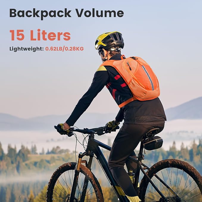 Small Hiking Backpack 15L- Lightweight Packable Foldable Backpack - Image 8