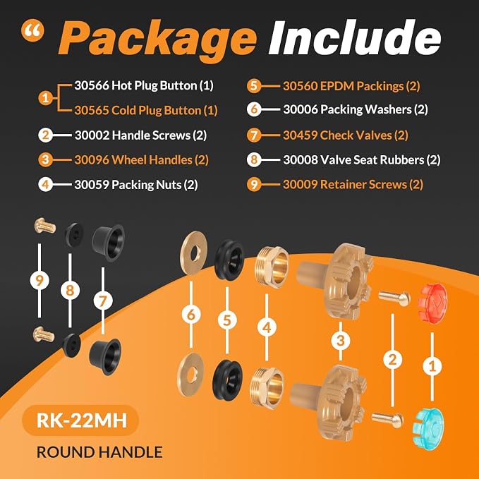 RK-22MH Repair Kit Metal Handle Replacement - Image 4