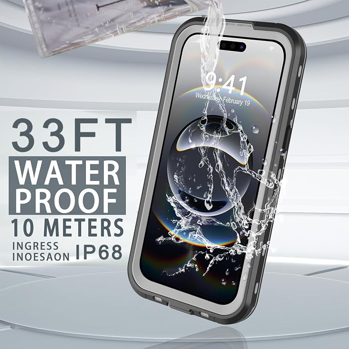 for iPhone 16e Case Waterproof, Full-Body Hard Case Built-in - Image 4