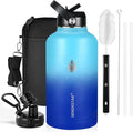 Insulated Water Bottle 64 oz, Triple Wall Vacuum Stainless Steel Water Bottles by Sendestar