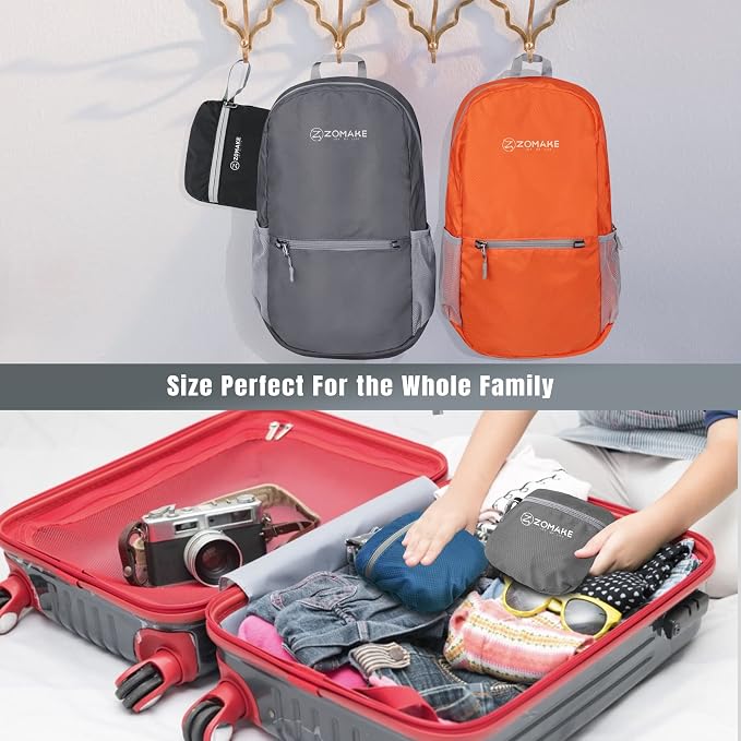 ZOMAKE Ultra Lightweight Hiking Backpack 20L, Packable Small Backpacks Water - Image 5