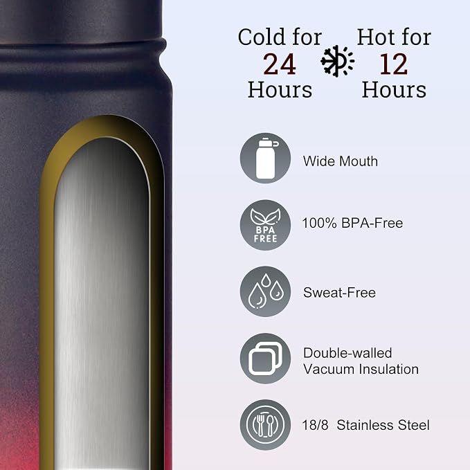 mininoo 24 oz Insulated Water Bottle - Image 3