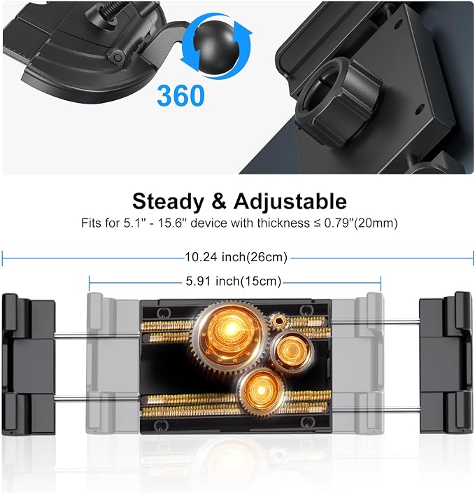 PLDHPRO CD Slot Tablet Car Mount - Image 7