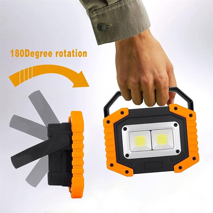 OTYTY LED Work Light Rechargeable, 30W 1500LM Battery Powered Portable Flood - Image 4