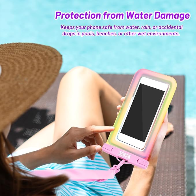 Personalized Initial Waterproof Phone Pouch Case - Image 7