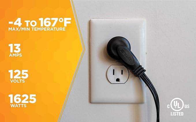 Woods 2243 16/3 Flat Indoor Extension Cord, 3 Grounded Outlets, Right Angled - Image 8
