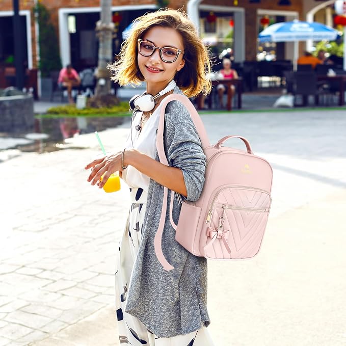 MATEIN Bowknot Cute Backpack Purse, Fashion Mini Shoulder Bag, Waterproof - Image 2