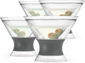 Host Freeze Insulated Martini Glasses Set of 4, Plastic Freezer Gel Chiller by HOST