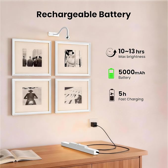 Cordless White Picture Lights for Wall Artworks - Image 6