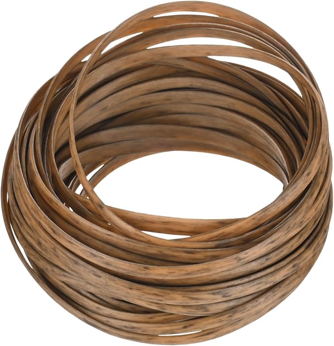 M METERXITY 1-Pack Wicker Repair Kit, 5mm x 33ft/10m Plastic Flat Rattan - Image 7