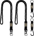 Frienda 2 Set Heavy Duty Paracord Lanyard Necklace Whistles Strap Braided 550 by Frienda