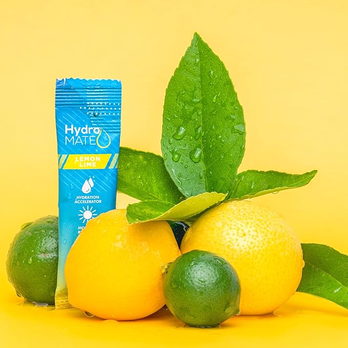 HydroMATE Electrolyte Powder Lemon Lime Hydration Packets Low Sugar 30 Count - Image 5