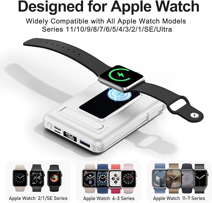 Magnetic Portable Charger, 10000mAh Wireless Power Bank - Image 5