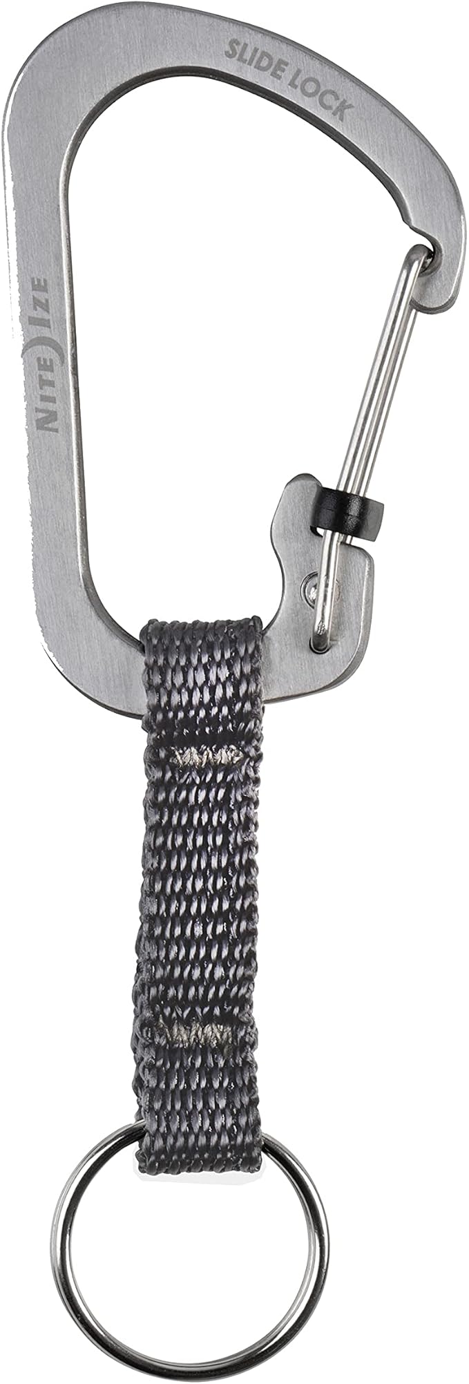 Nite Ize SlideLock Key Ring, Aluminum Locking Carabiner Key Chain by Nite+Ize