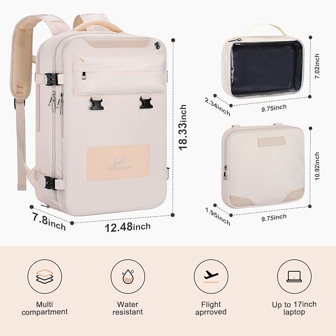 Maelstrom Travel Backpack for Women Men, 35L Laptop Backpack Fits 17-Inch Laptop - Image 3
