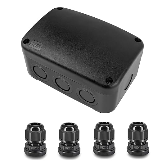 Weatherproof Junction Box, Nineleaf IP66 Waterproof Electrical Project Boxes by NineLeaf