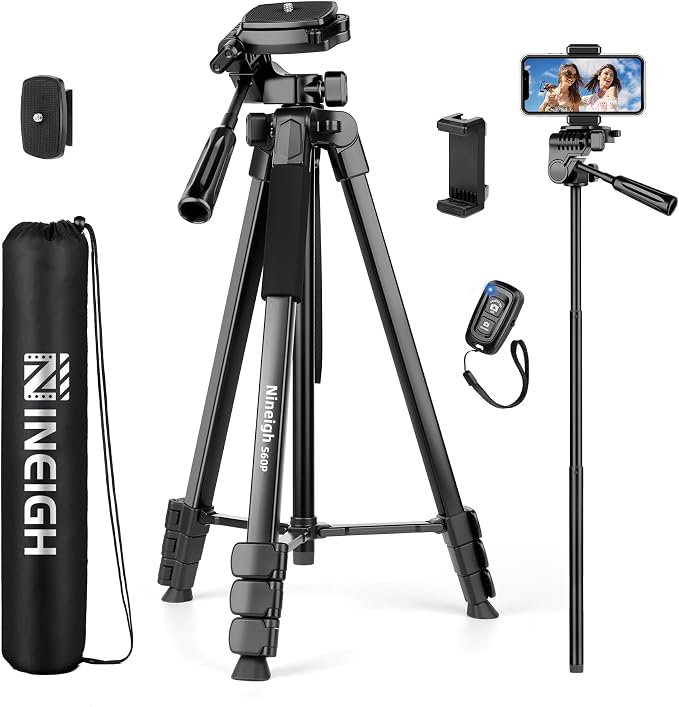 Phone Tripod, 83” Cell Phone Tripod by Nineigh