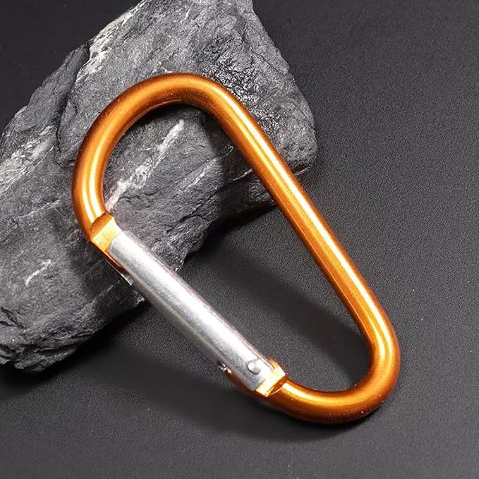 Carabiner Keychain Clip -3" Aluminum Carabiner D Ring, Caribeener Clips - Image 2