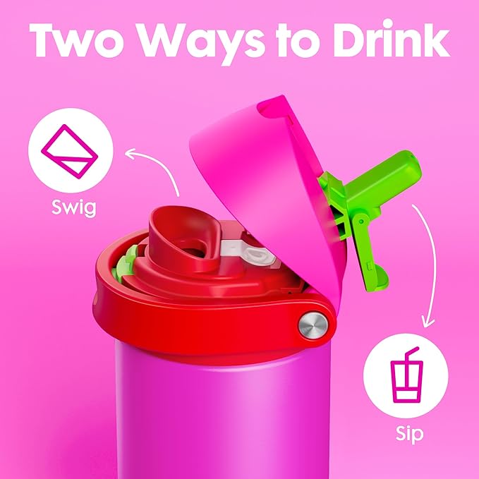 18 oz Insulated Water Bottle for Kids: Meoky Stainless Steel Water Bottle - Image 4