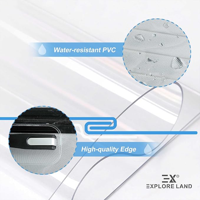 Explore Land Clear Luggage Cover Tough Protector Fits - Image 5