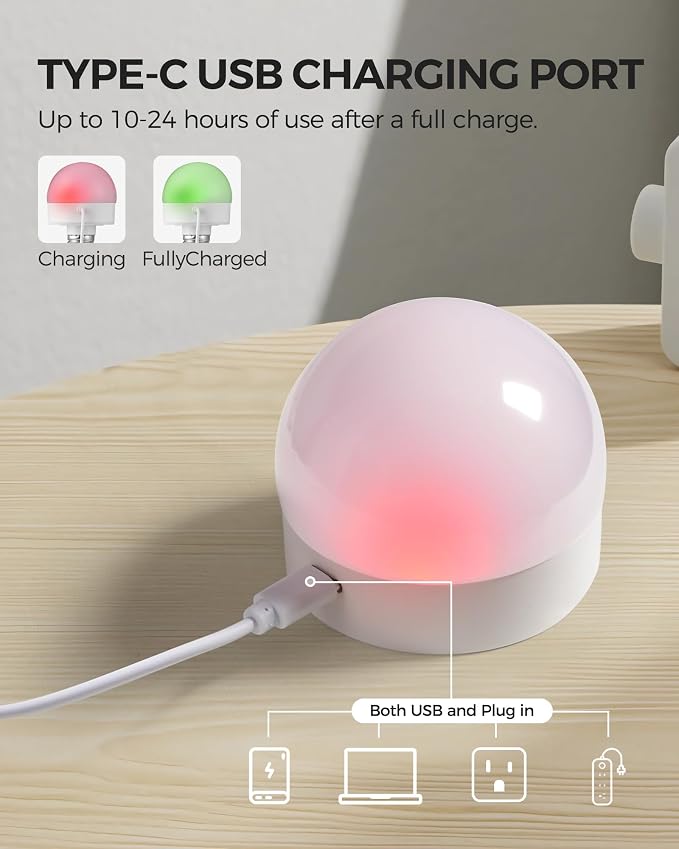 Rechargeable Light Bulbs with Remote Control 2 Packs, Battery Operated Light - Image 7