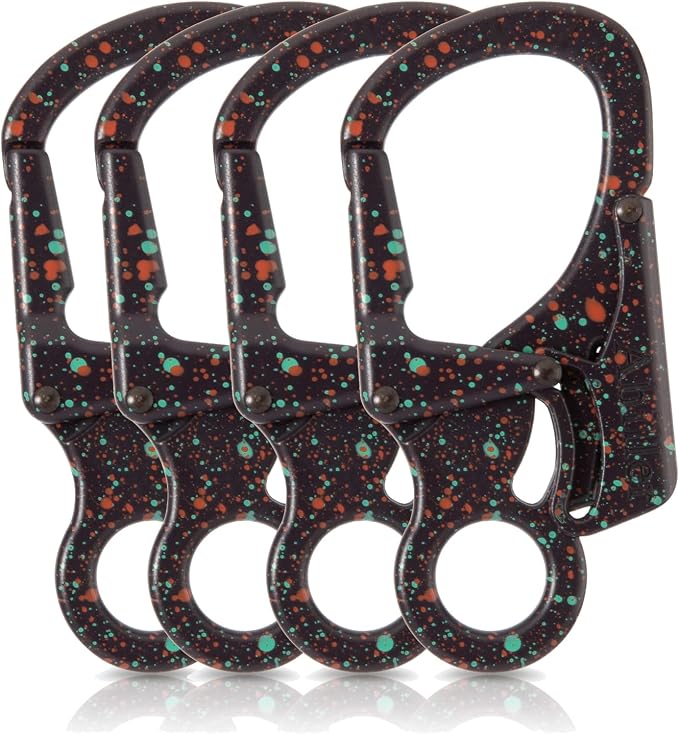 Ahiller Carabiner Clip, Double Anti-Misopening Locking Design, Key Ring Clip by Ahiller