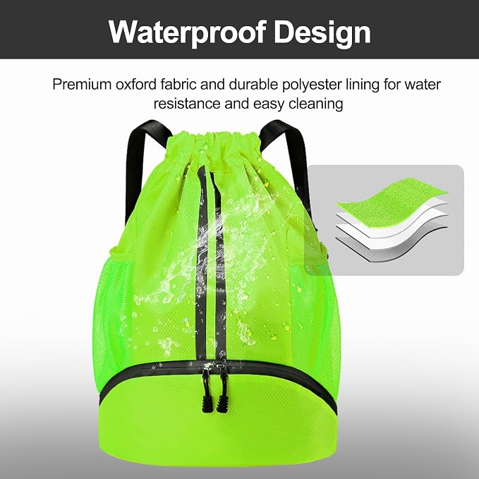 Hoedia Sports Drawstring Backpack - Image 3