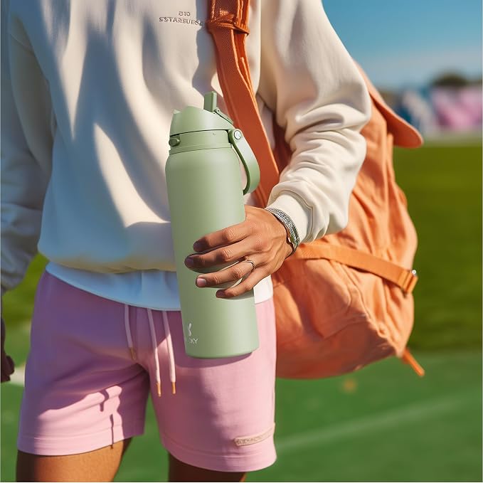 32 oz Insulated Water Bottle for Women: Meoky Stainless Steel Water Bottle - Image 2