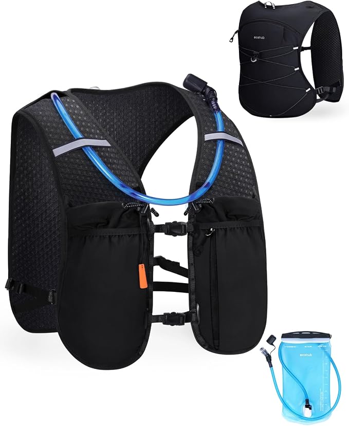 ECOHUB Running Hydration Vest Backpack, Lightweight Hydration Pack Bag Daypack by ECOHUB