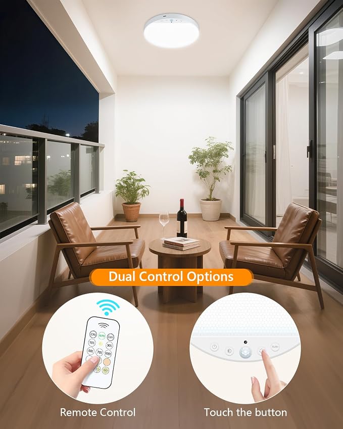 Rechargeable 6W Motion Sensor Ceiling Light Indoor, No Wiring & Magnetic - Image 7