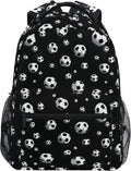 Wamika Football Ice Fire Boy Backpack Soccer Ball Sports School Backpack Kids by Wamika