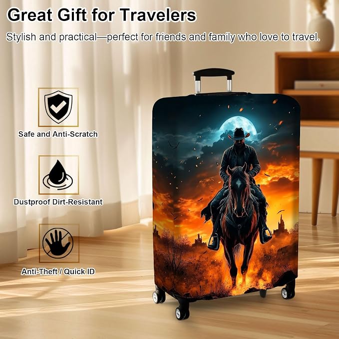 Luggage Cover Protector for 26-28 Inch Suitcases, TSA Approved Elastic Travel - Image 7