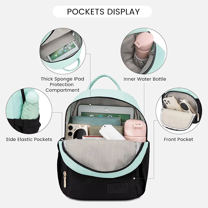 LOVEVOOK Mini Backpack for Women Light Weight Small Waterproof Backpack Purses - Image 4