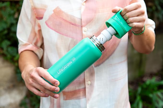 LifeStraw Go Series – Insulated Stainless Steel Water Filter Bottle - Image 4