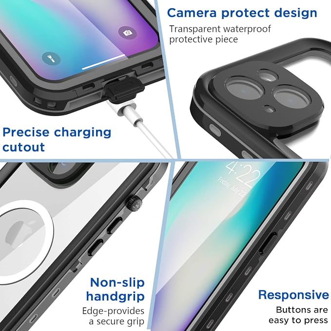AICase for iPhone 14 Case Waterproof, Compatible - Image 6