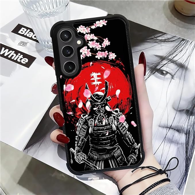 for Samsung Galaxy S23 FE Case, Sakura Japanese Samurai Pattern Graphic Design - Image 6