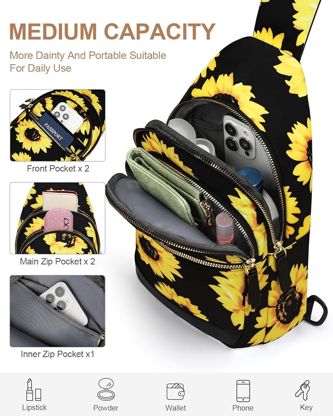 Capolo Sling Bag for Women Men Waterproof Crossbody Bags for Women Trendy - Image 4