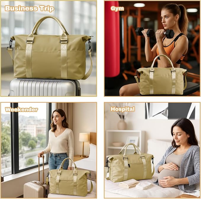 Weekender Duffel Bags for Women， Travel Totes Bag for Airplane Essentials - Image 7