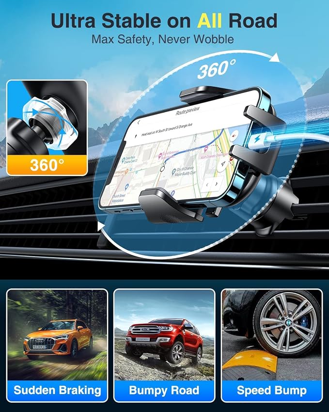 VANMASS Car Phone Holder Cell Phone Mount - Image 9