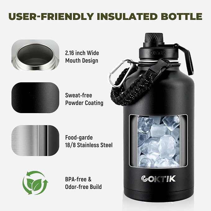 COKTIK 64oz Insulated Water Bottle - Image 2