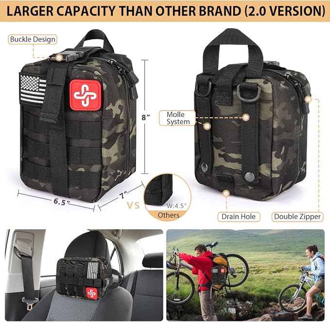 Survival Kit, Emergency Kit for Earthquake, Outdoor Adventure, Gifts for Men - Image 2