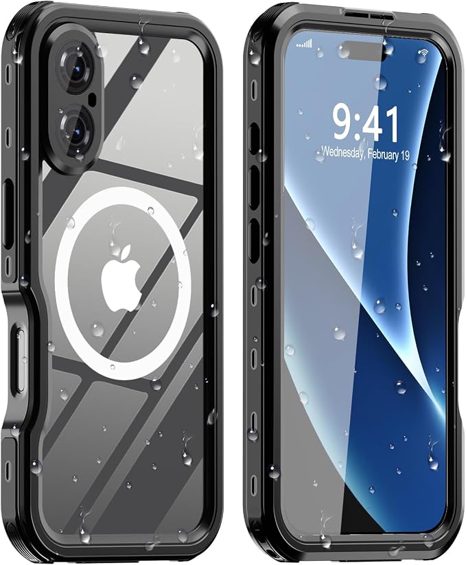 for iPhone 16 Case Waterproof | Full Body Shockproof Dust Proof Phone Case Cover by LOVEBEIDI