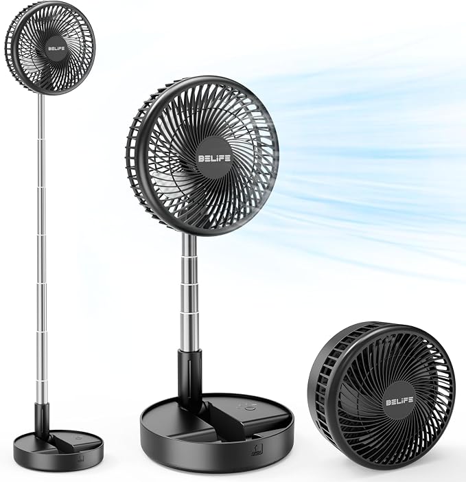 Belife X8-Lite Portable Fan, 7200mAh Battery Powered Rechargeable, USB Desk by Belife