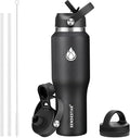 SENDESTAR 40oz Stainless Steel Water Bottle, Double Wall Vacuum Insulated Bottle by Sendestar